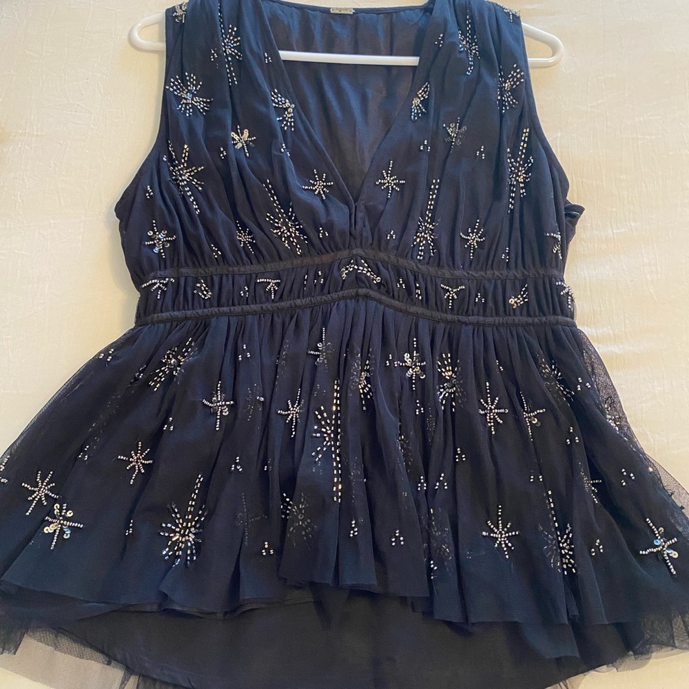 Chan Luu Anthropologie beaded top